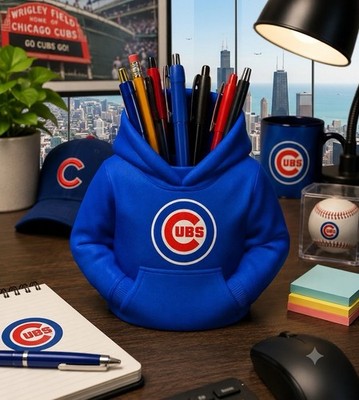 3d Printed  Chicago Cubs pen holder organazer.