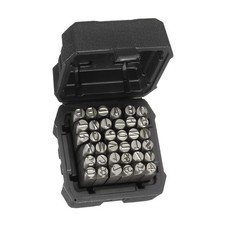 36Pack 15/32" 12mm Metal Letter Stamp Uppercase Letter and Number Stamping Kit