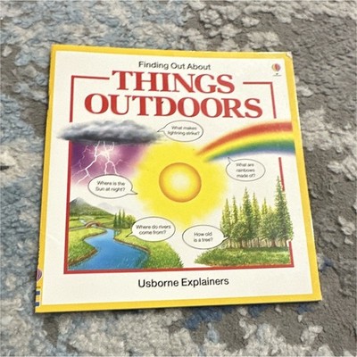 Usborne Explainers Finding Out About Things Outdoors Paperback English Ages 4-8