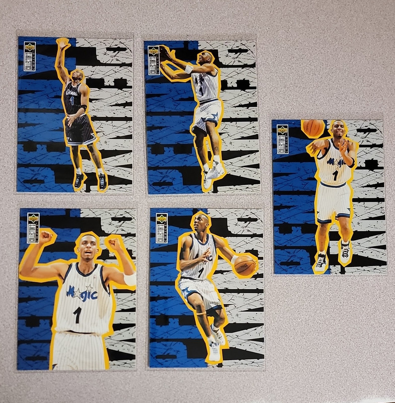 Upper Deck PENNY! Anfernee Hardaway Orlando Magic 5-Card Lot #113-117