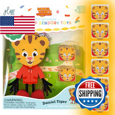Glo Pals Daniel Tiger Water-Activated Bath Toy 6 Reusable Light-Up Cubes Sensory