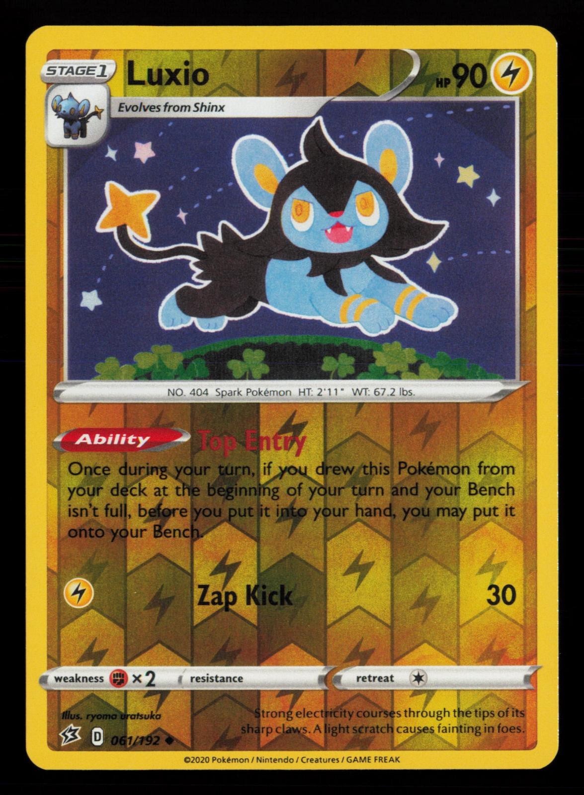 Luxio 061/192 Uncommon Rebel Clash Pokemon Near Mint