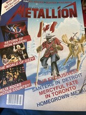 Metallion Magazine Vol 3 numéro 1984 IRON MAIDEN OZZY HELIX SLAUER TRIUMPH