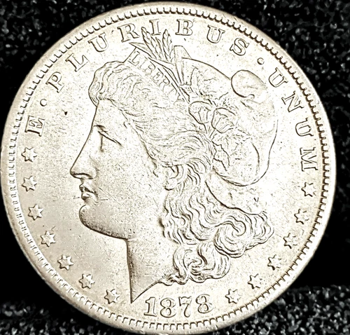 1878 CC Morgan Dollar AU in Grade White Coin Key Date 100% Orig Has Mint Luster