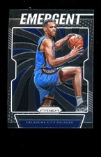 2019 Prizm Emergent #20 Darius Bazley Oklahoma City Thunder RC Rookie Card