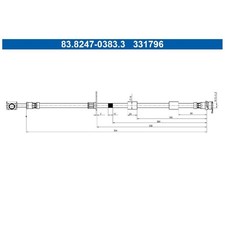 Bremsschlauch vorne rechts für Ford Puma J2K Tourneo N1P Transit N3P | 24292439