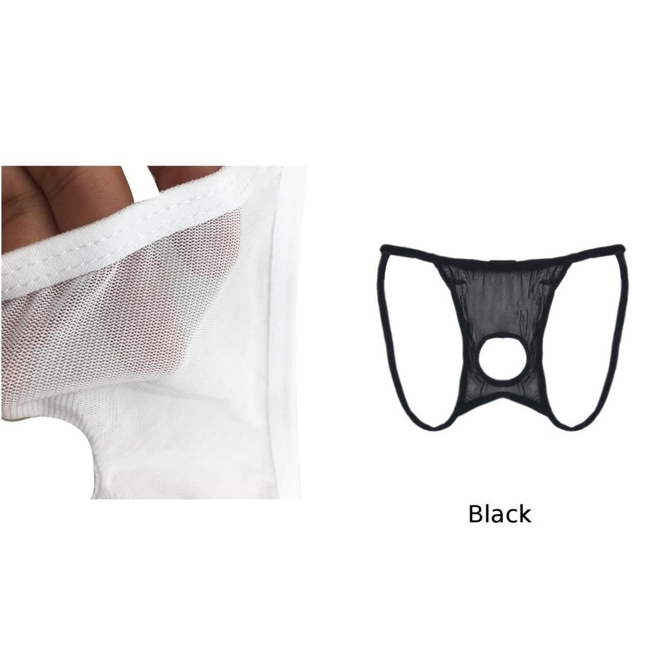 Breathable Men's underwear Polyamide Transparent Thong Sexy Lingerie ...
