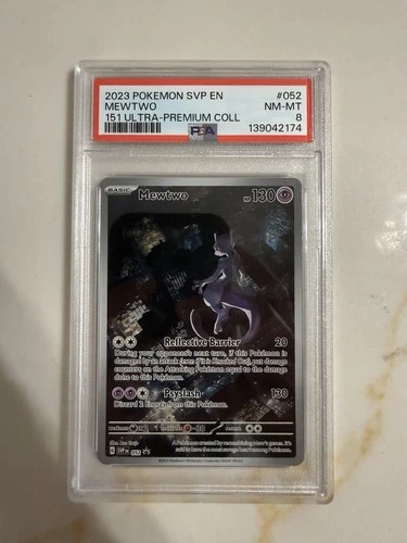 Pokémon Mewtwo #052 SV: Scarlet & Violet Promo Holo PSA 8 2023 English