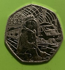 British 🇬🇧 2018, Paddington at the  Station 50p coin, (scan112) - Available on eBay