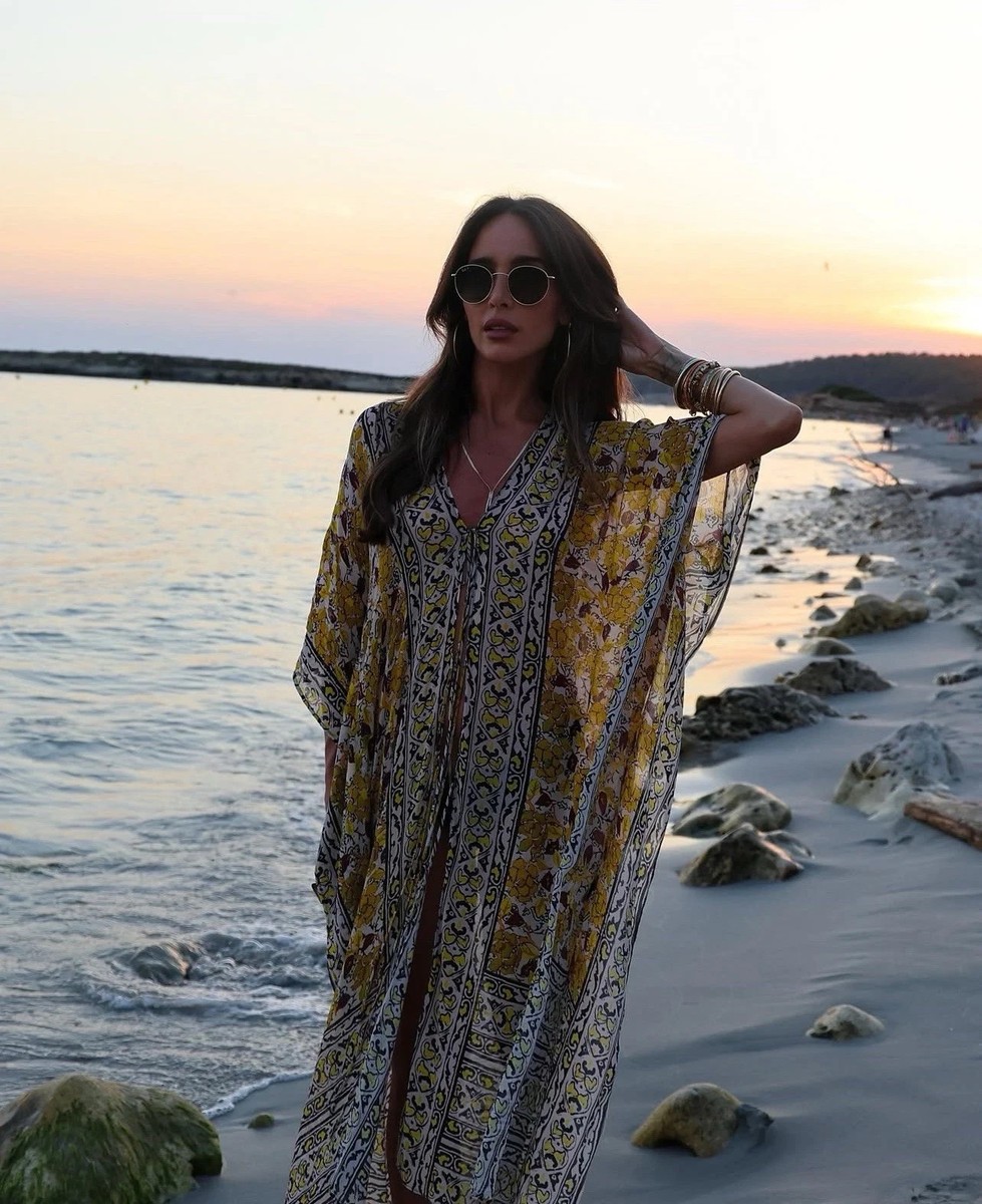 らぶ～ん☆ ZARA NEW WOMAN SS25 ZW COLLECTION PRINTED KAFTAN DRESS