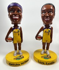LA Sparks Bobblehead Leslie 9 Milton 8 Collectible basketball  WNBA Figures vntg