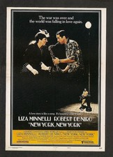 ROBERT DE NIRO DENIRO LIZA MINNELLI POSTCARD VINTAGE PHOTO 1970/80s POSTER CARD
