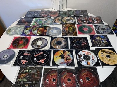 Doom Heavy Metal Elder Scroll Warcraft Age Empires Star Wars Vintage PC Game Lot