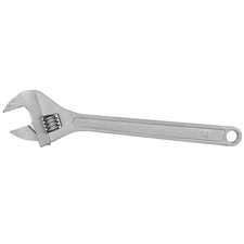 24 Inch Adjustable Wrench Drop Forged Carbon Steel Chrome Plated Wide Jaw