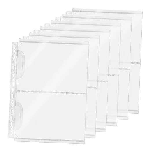 A4 Sheet Protectors 21 Hole 2 Pockets Binder Sleeves with A4 Size 2-Pocket