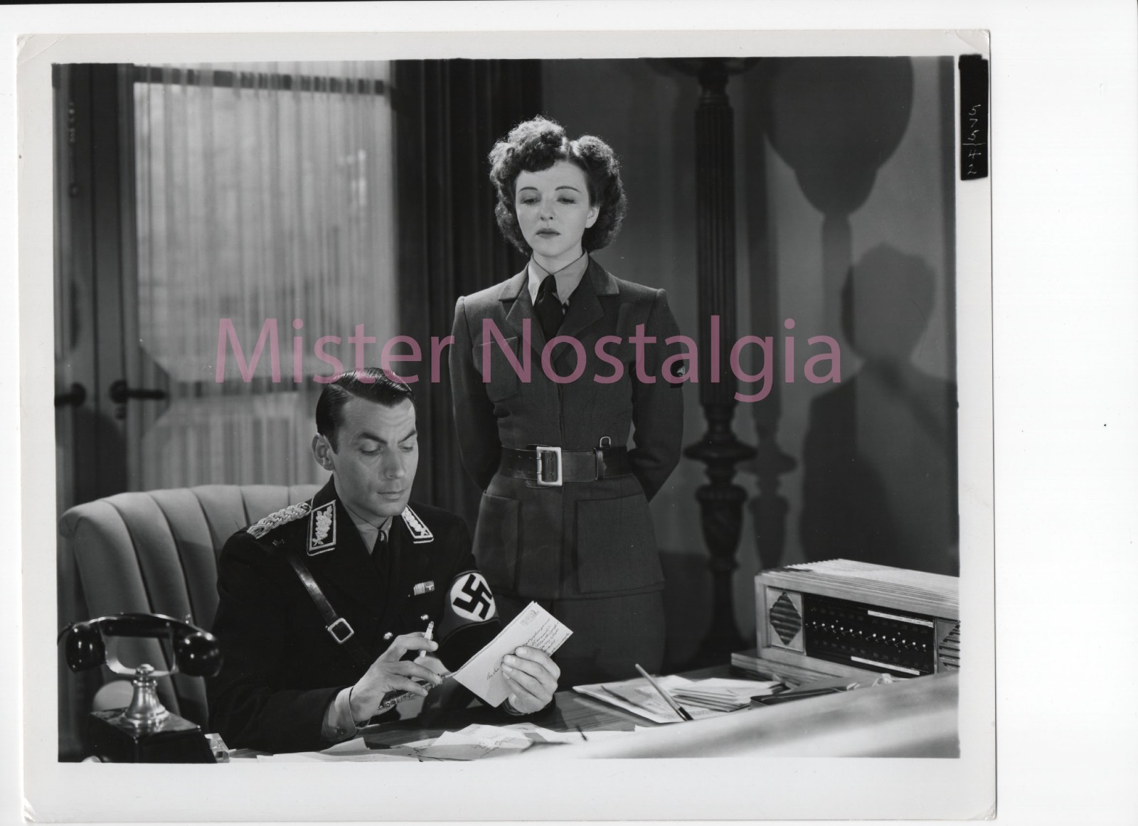 Vintage Photo 1942 Martin Kosleck Mona Maris in Berlin Correspondent WWII
