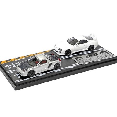Modeler's 1/64 Initial D Set Vol.5 Toyota MR-S vs Supra JZA80 Diecast Model Cars