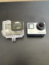 GoPro HERO4 Silver Action Camera Compact HD - Working W/ Battery & Case