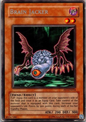 Brain Jacker FET-EN034 Rare Flaming Eternity Yu-Gi-Oh Unlimited MP