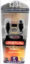 Belkin 6 IEEE 1394 FireWire iLink 6-Pin to 4-Pin Cable TH-464