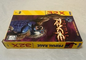 Primal Rage Sega Genesis 32X CIB Complete Manual & Box | Rare