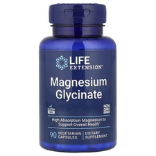 Magnesium Glycinate 90 Caps Magnesium Bisglycinate/ Life Extension
