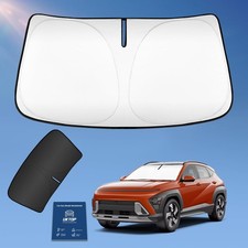 Sun Shade Sunshade for Hyundai Kona 2018-2024 2025 Windshield Cover, 4-Layers Su