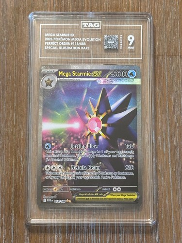 Mega Starmie ex graded TAG 9 for sale on eBay