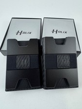 Minimalist Wallet for Men Metal Rfid Blocking Card Case Slim Tri-fold Wallet 2PK