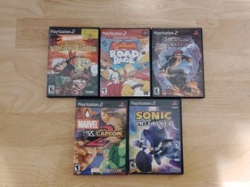 Sony PlayStation 2 Slim PS2 w/OEM Controller & 5 Games ⭐Ready to Play⭐