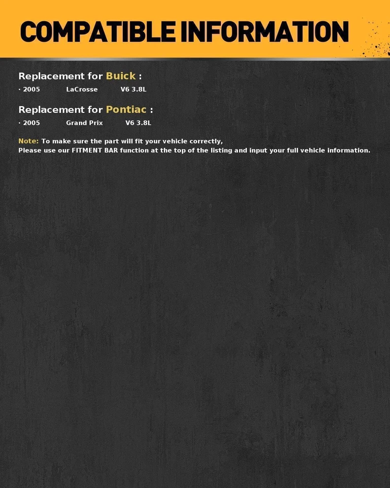 Alternador nuevo para Buick LaCrosse Pontiac Grand Prix 2005 3,8 L V6  Foto 2 de 4