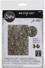 Sizzix 3D Texture Fades Embossing Folder By Tim Holtz-Engraved