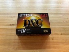 TDK DVC 60  Mini DV Digital Video Cassette  Sealed  Made in Japan