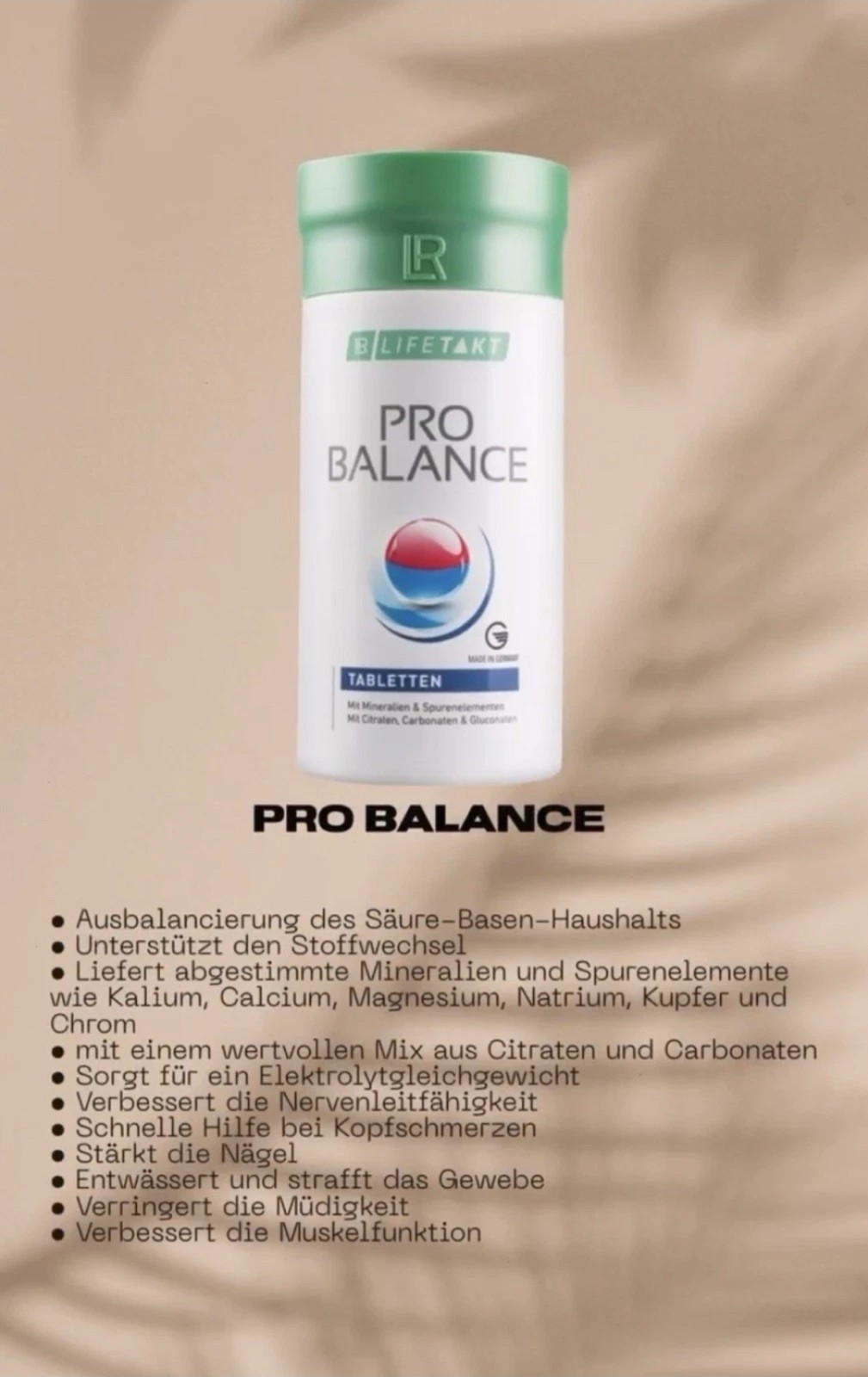 Pro Balance, Dose a 360 Tabletten