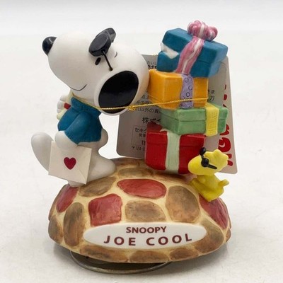 Snoopy Joe Cool Music Box Figure Oh Susanna 12cm Unused