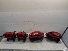 Set Of 4 Front And Rear Gti Red Brake Calipers Fits 15-21 Golf Gti 1922761