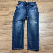 MOUSSY Vintage Lancaster Skinny Jeans in Dark Blue Denim Size 26