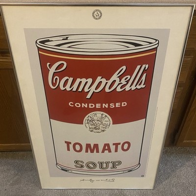 Andy Warhol Campbell s Tomato Soup 1968 teNeues Poster 35x23 Framed