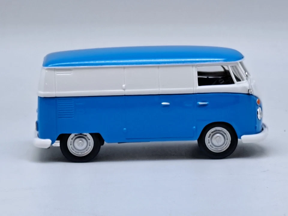 CARARAMA - Van de couleur bleu et blanc - VW T1 Van Samba - 1/43 - CAR60358 - Photo 3/4