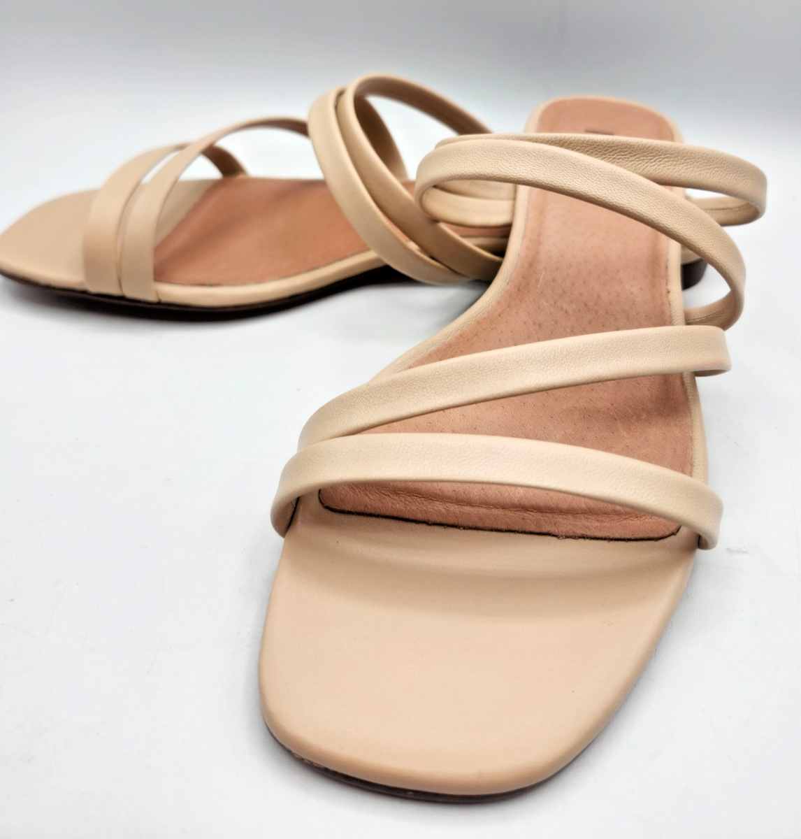 ナアさま　ご確認ページ J Jill Womens Zelie Sandals Nude Strappy Flat Slides Size 7 New in