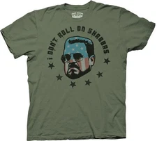 The Big Lebowski Movie Walter USA Flag I Don't Roll On Shabbas Men's T-Shirt MED