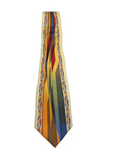 Hermosa corbata de seda abstracta Vitaliano Pancaldi hecha en Italia vintage