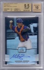 BGS 9.5 2012 Leaf Metal Draft Prismatic AUTO Michael Zunino RC 73/99 MARINERS