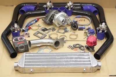 Tc3 Rear Turbo T3/T4 TURBO TURBOCHARGER KIT AR.63 STAGE 3 350HP CIVIC CRX DEL SOL ...