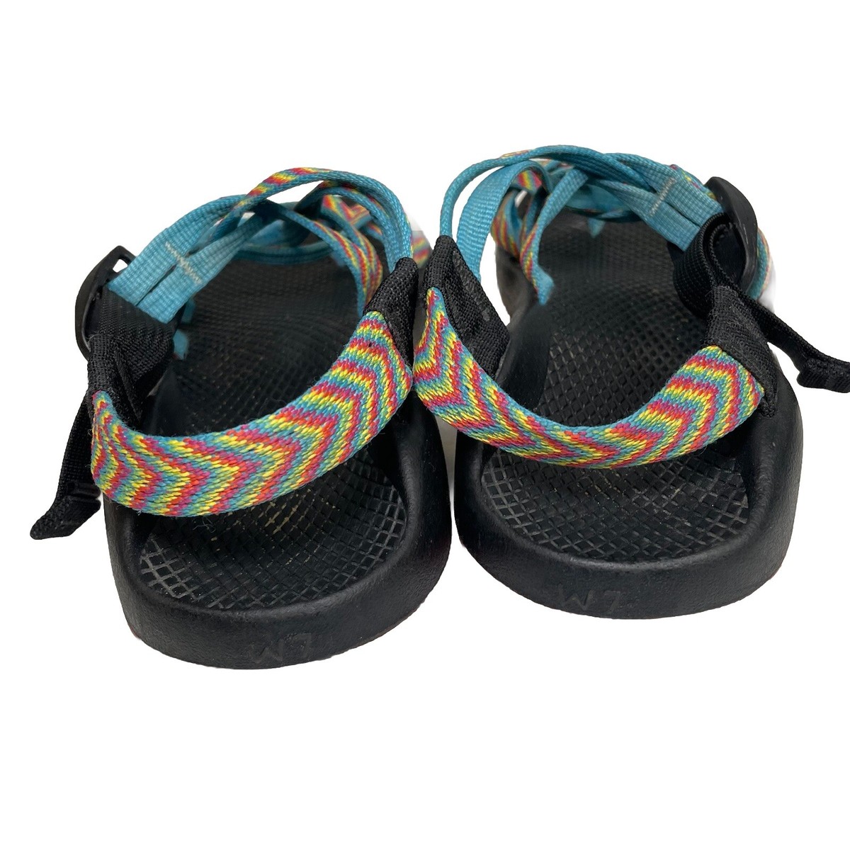 chako⭐︎ Chaco ZX/2 Classic Sport Sandals Blue Coral Motif Eclipse Women's 9