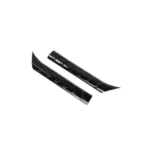 Cubierta protectora de parachoques trasero negra brillante 2X para Toyota Highlander 2021-2024 - Imagen 4 de 6