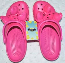 pink peeps crocs