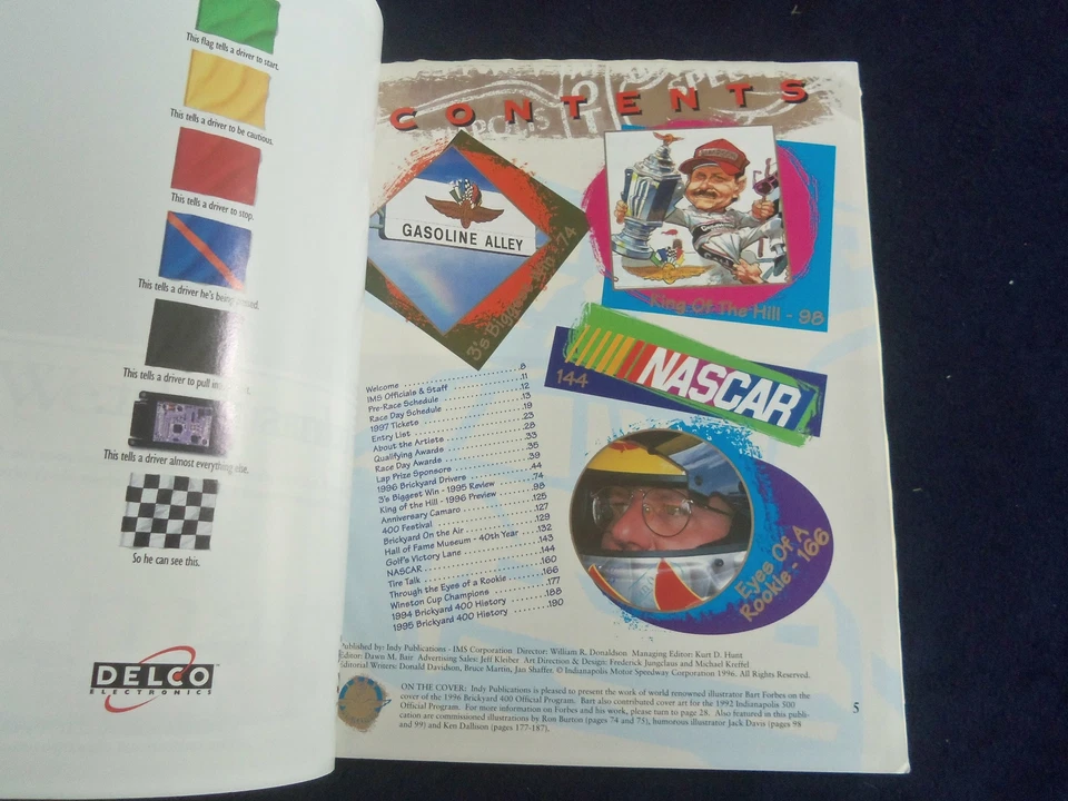 1996 AUGUST 3 BRICKYARD 400 RACING PROGRAM - GREAT PHOTOS - SP 3744N - Image 2 of 4