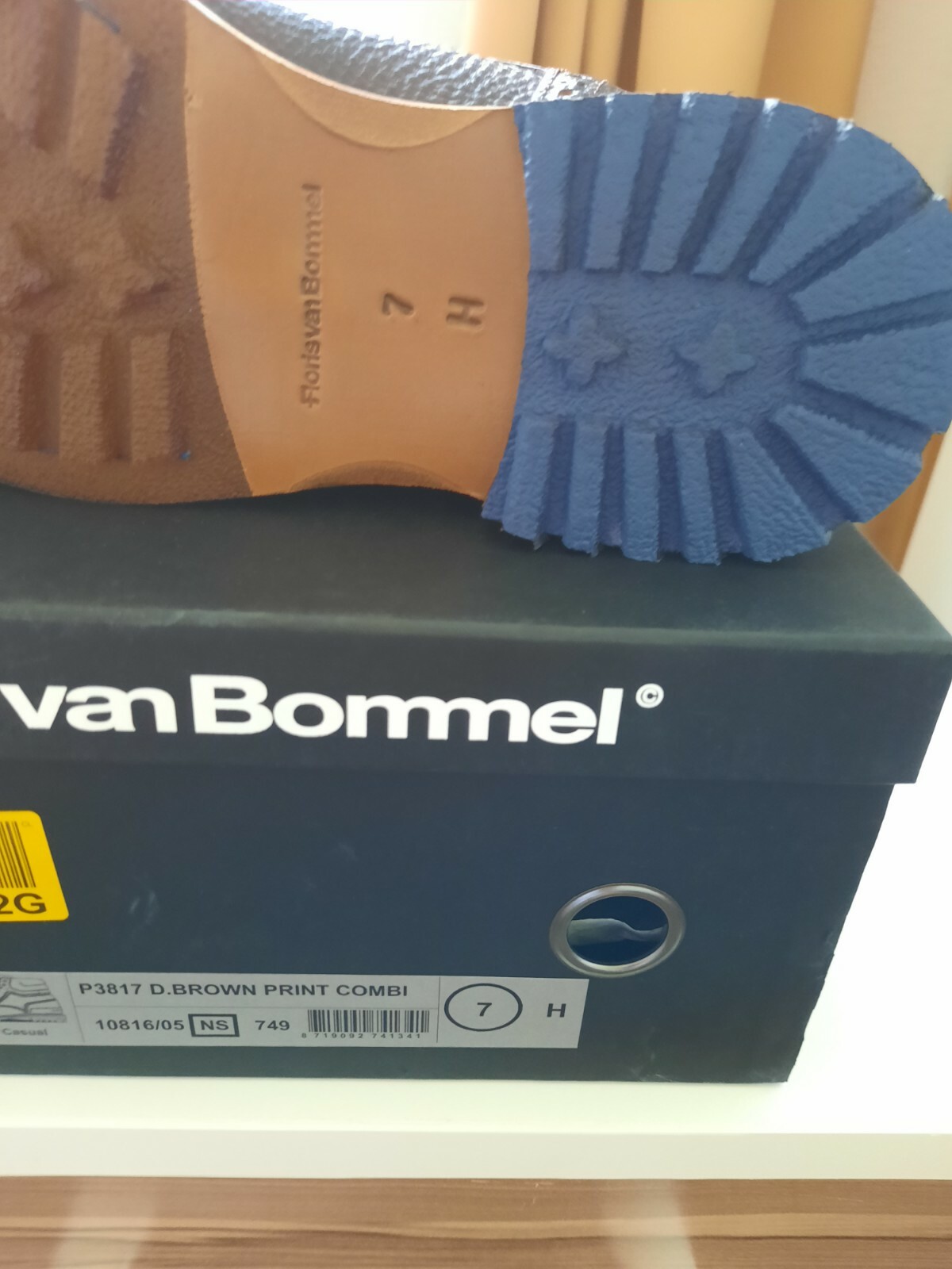 Floris Van Bommel BROWN PRINT COMBI GR 7 | eBay
