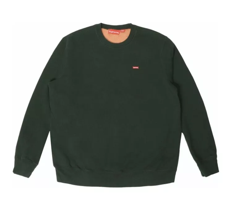 Brand New Supreme Contrast Crewneck Small Box Logo Dark Green XL Deadstock